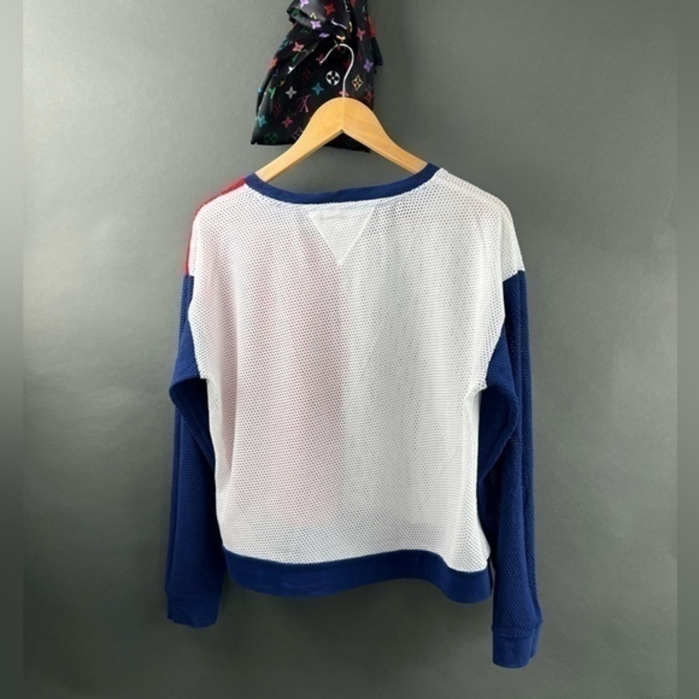 Tommy Hilfiger Sport Color Split Blocked Mesh Long Sleeve Shirt - Picture 2 of 16